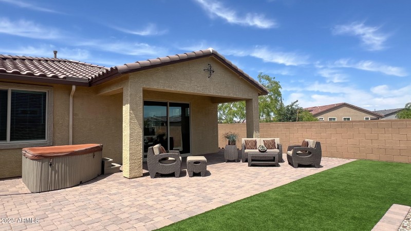 Completely Finished Backyard