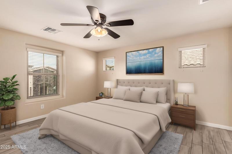 Primary Bedroom Virtually Staged