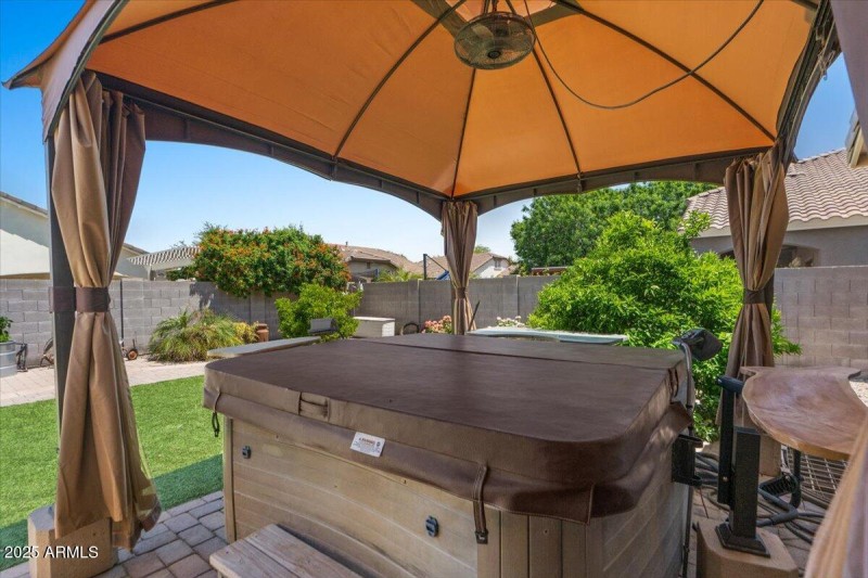 Giant covered spa