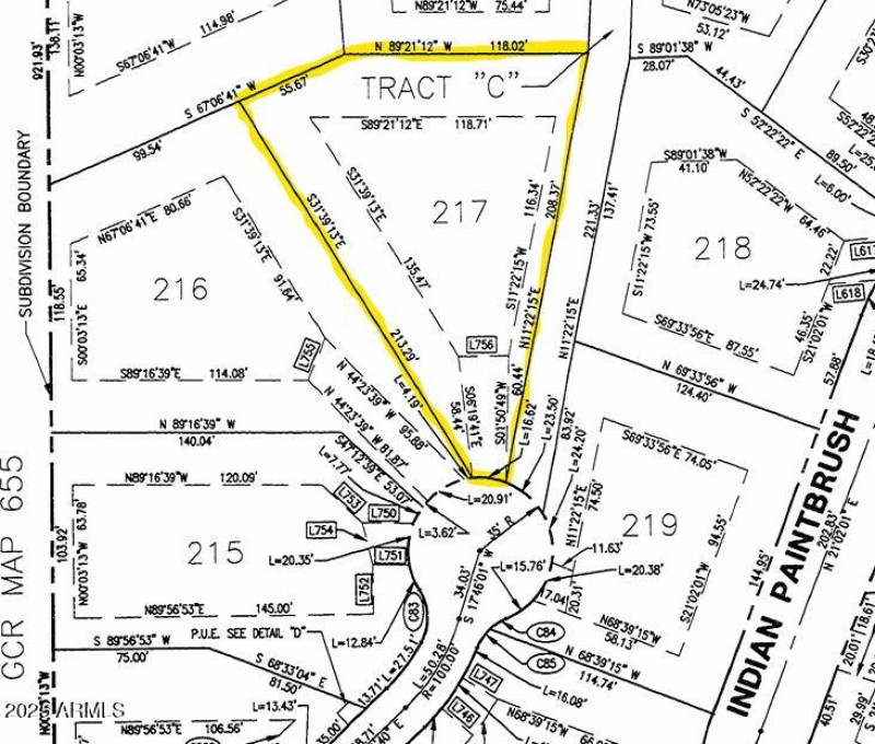 Plat map Lot 217
