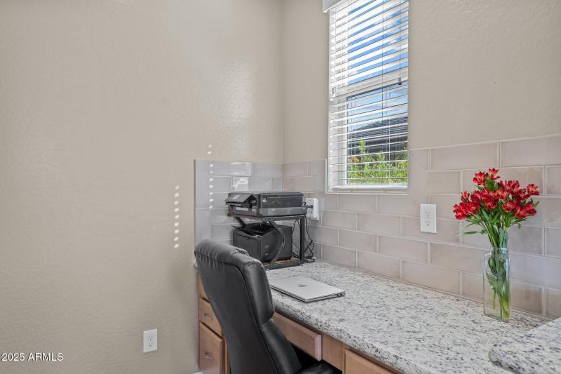 Office area off of kitchen