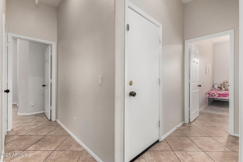 Spacious hallways