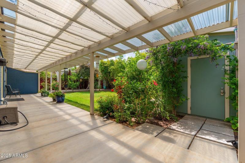 Patio and studio