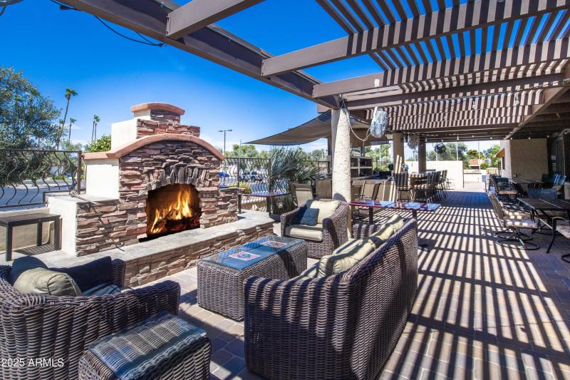 101A Patio Bar with fireplace
