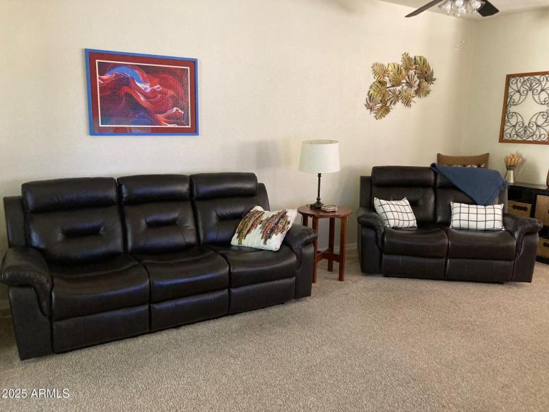1-new leather couch and loveseat