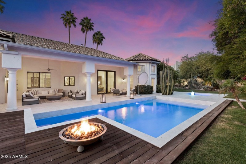 Twilight Pool View