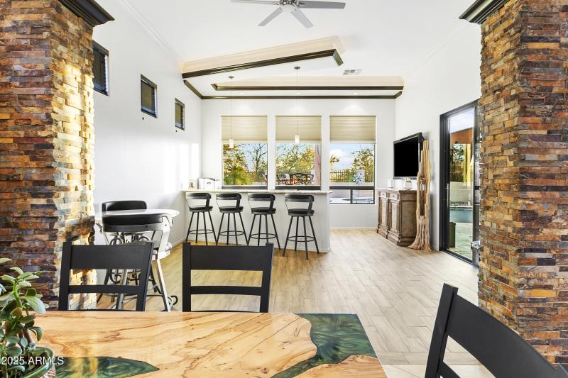 Built-in Bar w/ Patio Access