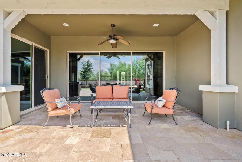 Covered Patio with Seating