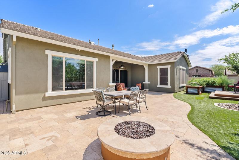 Backyard with Entertainer’s Space