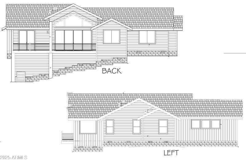 Back & Left elevations