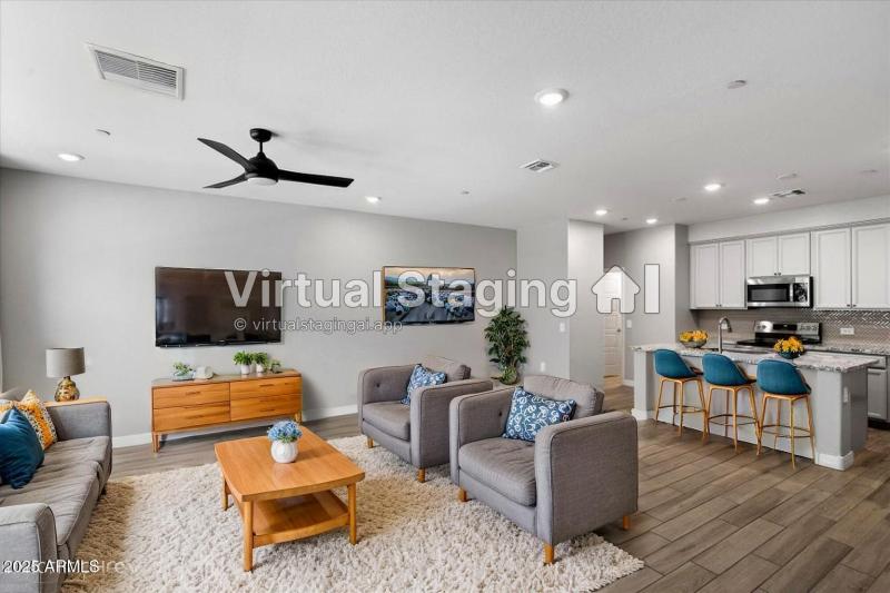 Great room concept - staged