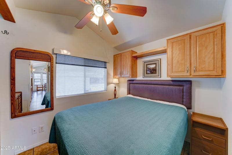 East window in bedroom