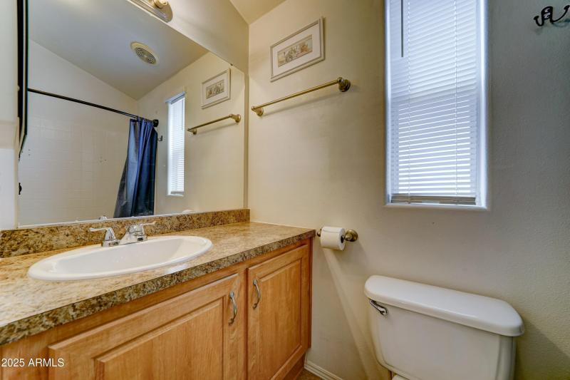 lots of counter space in bathroom