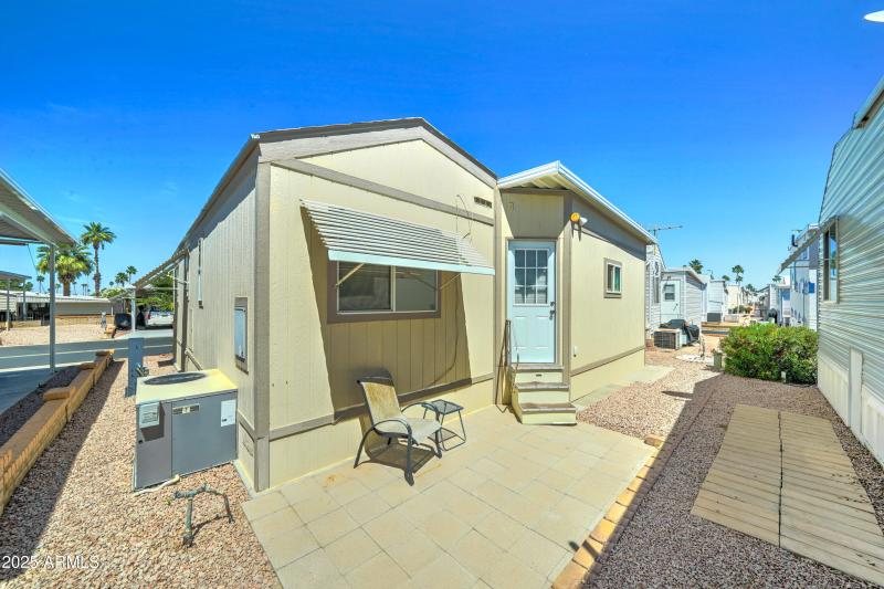 Nice patio at back of home