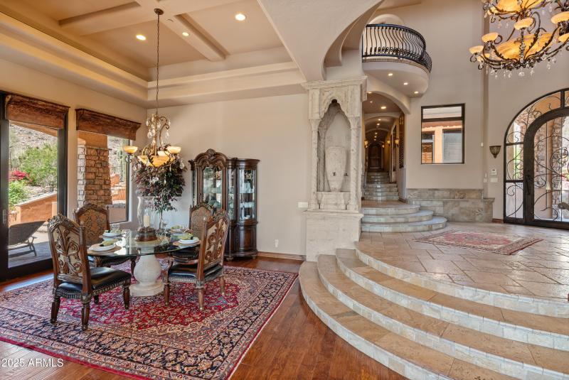30 ft ceiling foyer