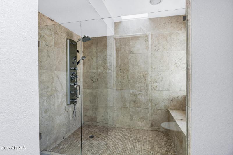 Huge Walk-In Shower in Primary