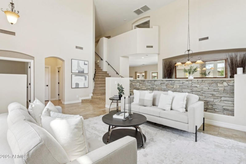 Beautiful Entry + Family Room