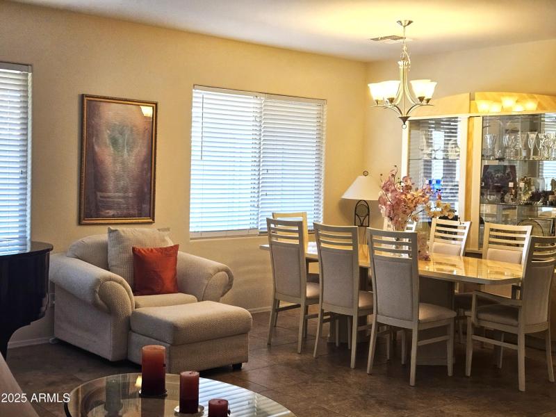 Nice dining area for a formal meal.