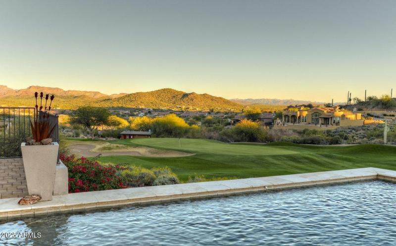Pool over looking the golf course
