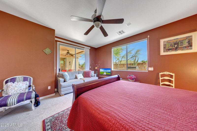 Sliders to backyard spa