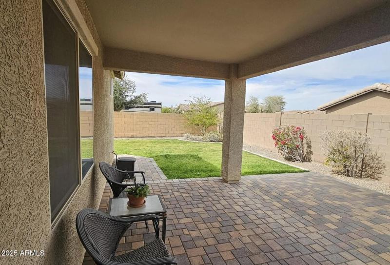 Lush grass makes for a great play area.