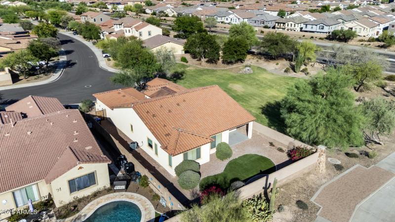 Aerial View of Backyard