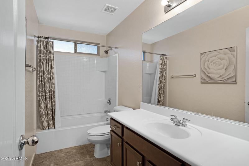 Upstairs guest bathroom