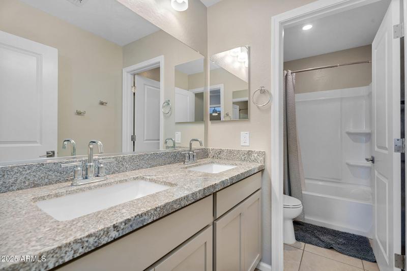 Upstairs Guest Bath with Dual Sinks