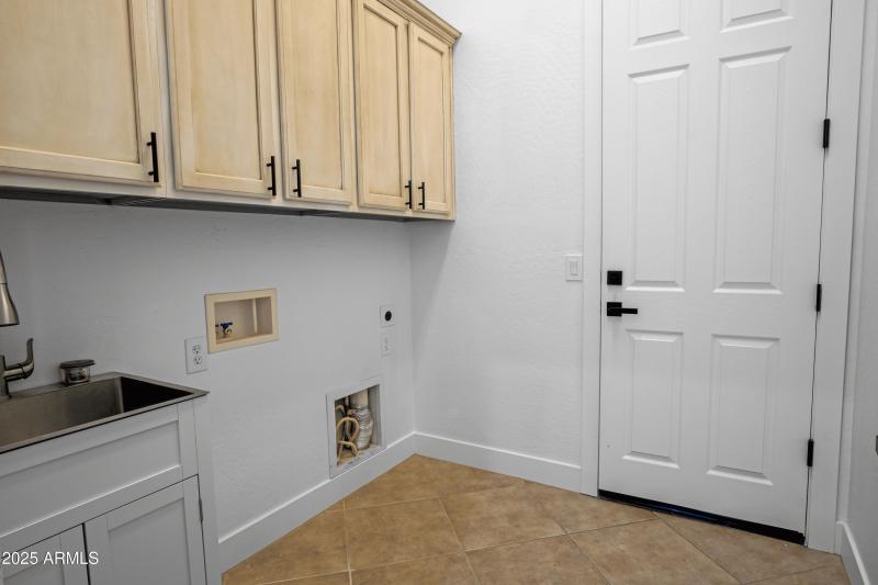 Laundry with utility sink