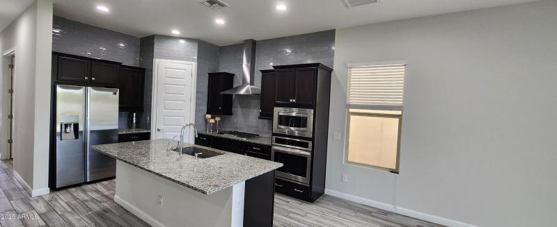 Kitchen view from living