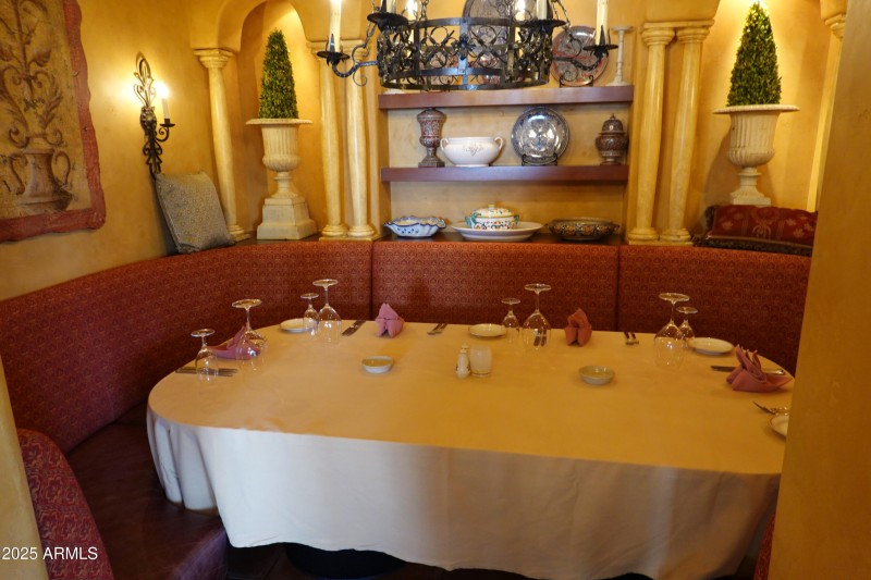 Constantino's private dining area