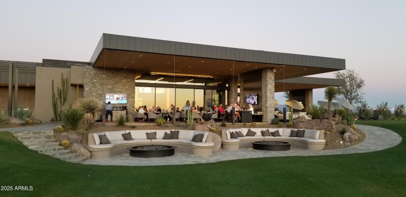 Seven Clubhouse at twilight