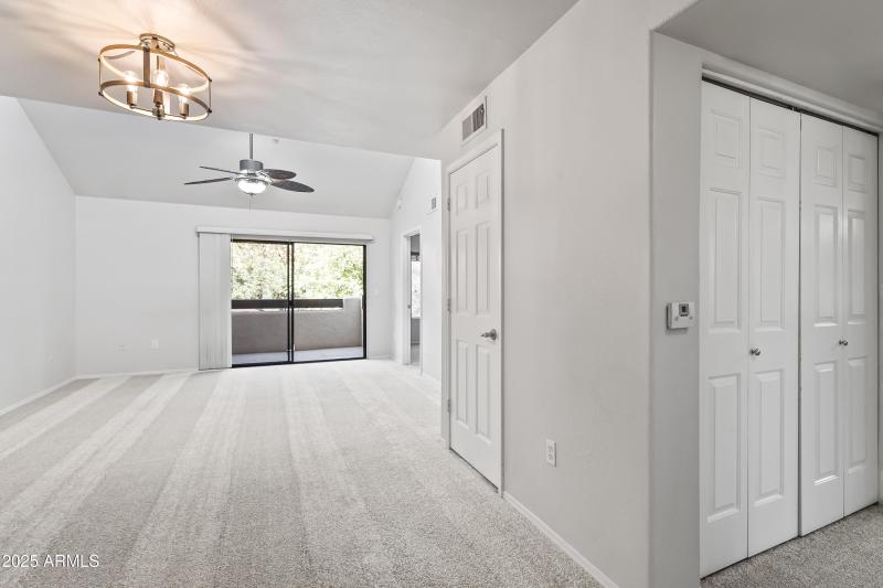Living Area W/ Vaulted Ceiling