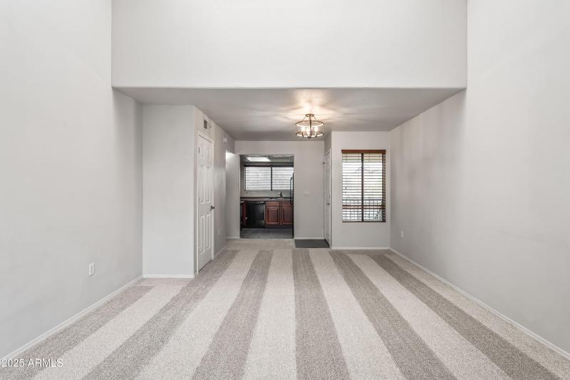 Living Area W/ Vaulted Ceiling
