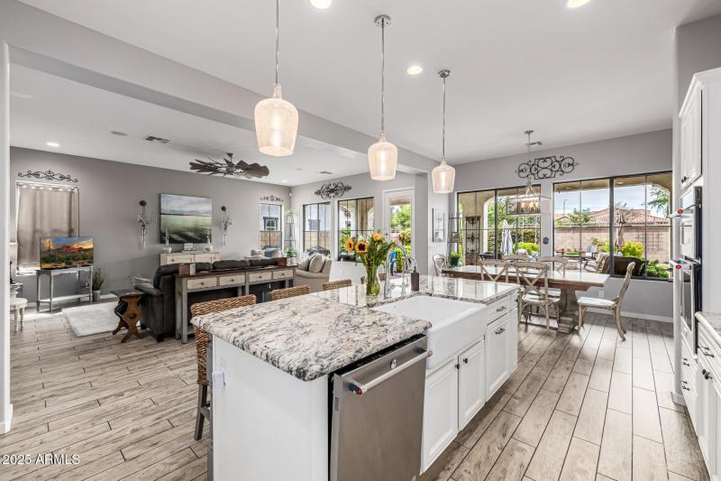 Open entertaining space