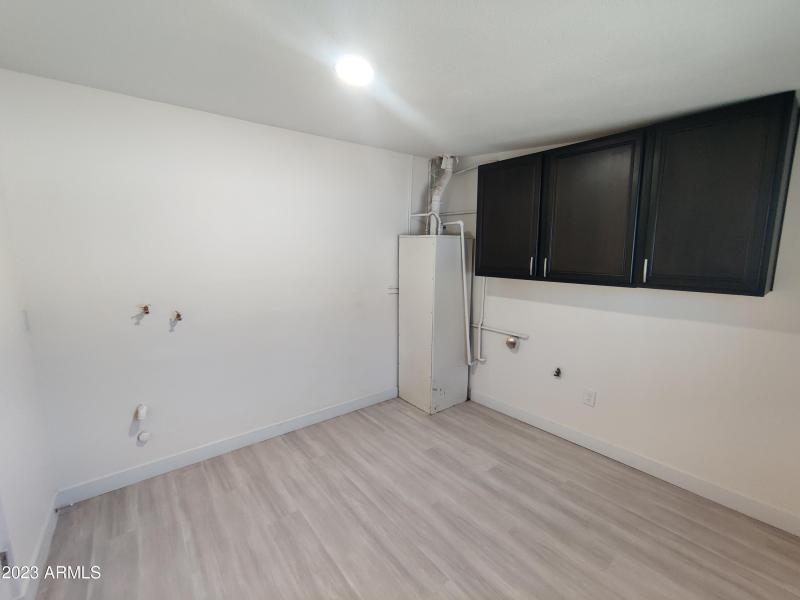 Spacious inside laundry room