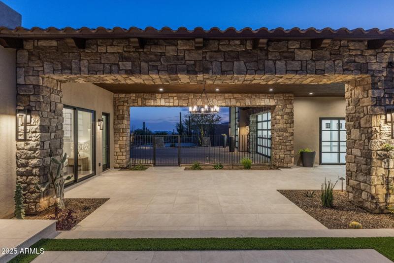 Multiple covered patio areas