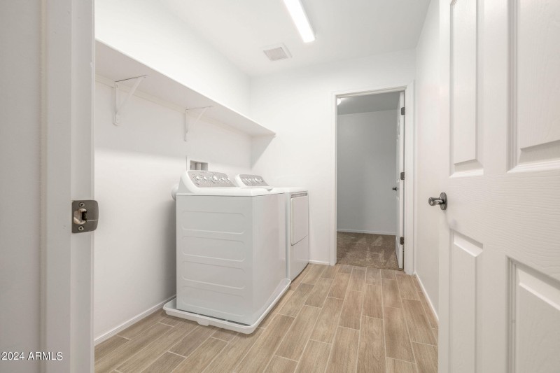 Upstairs Laundry + Storage Room