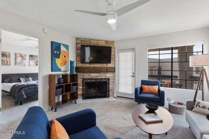 living balcony & bedroom