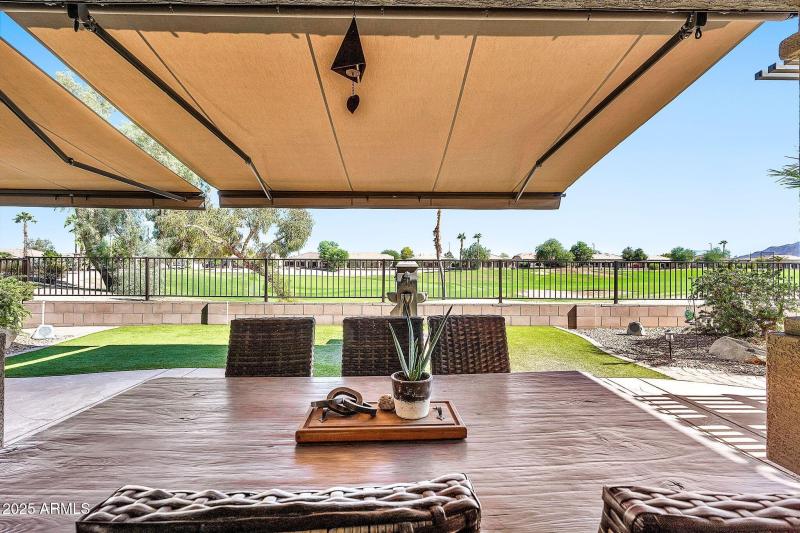 Outdoor Dining with Awning