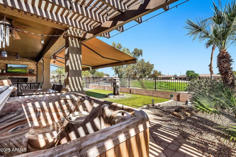 Evening or morning Relax Hot Tub