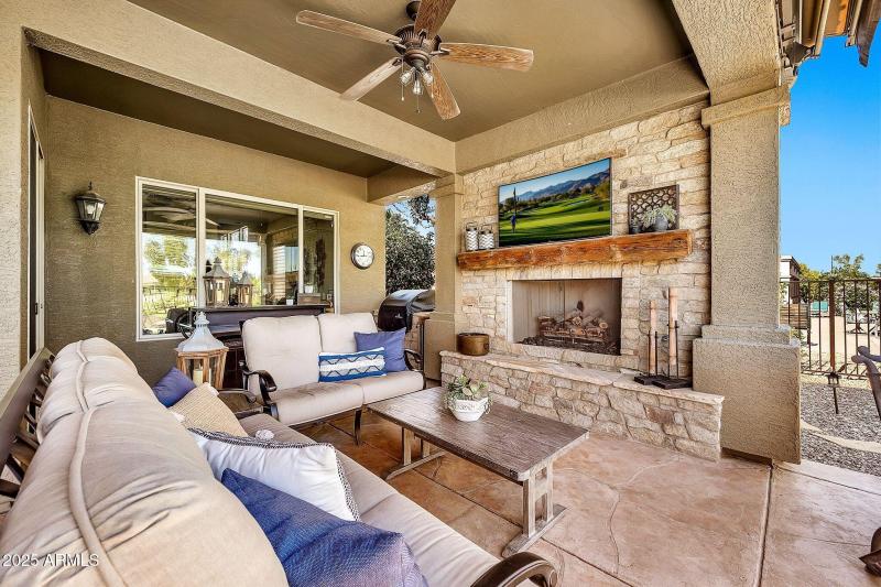 Cozy Outdoor Fireplace