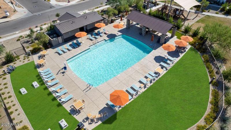 Avila at Rancho Mercado Pool Aerial 3