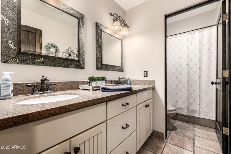 Upstairs guest bathroom