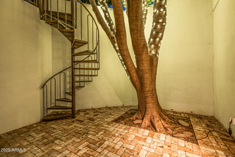 Patio off basement exit