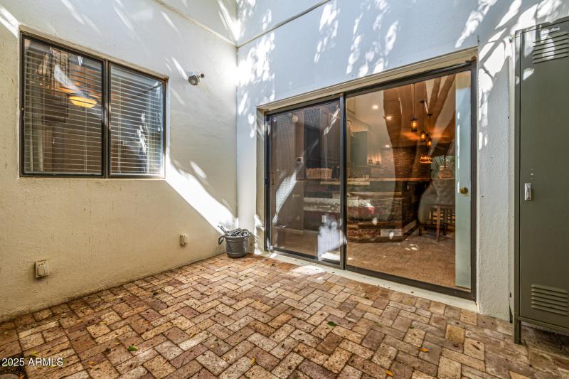 Patio off basement area