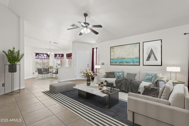 Virtual Staged Great Room 1