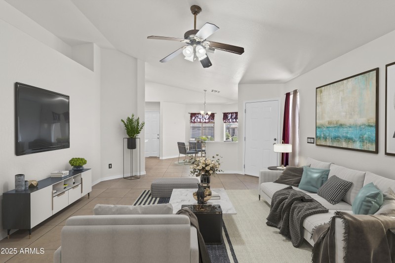 Virtual Staged Great Room 2