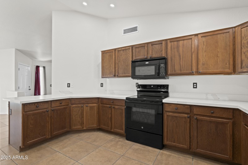 Kitchen New Stove and Microwave