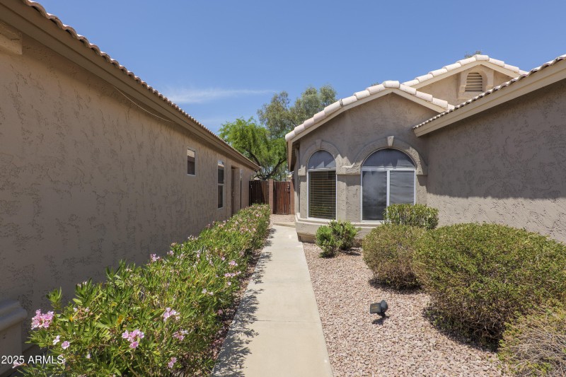 Side Walk To Back Gate and Side Entry